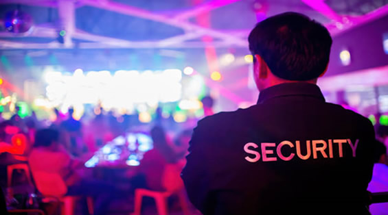 Event security team on assignment